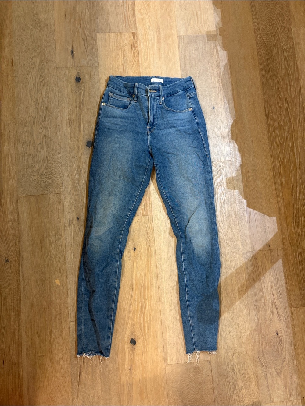 Good American Light Blue High-Rise Denim Jeans